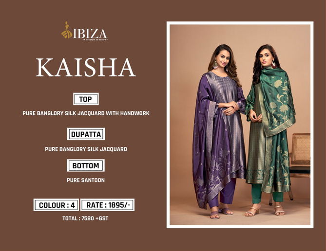 Kaisha By Ibiza Banglory Silk Designer Salwar Kameez Wholesale Shop In Surat